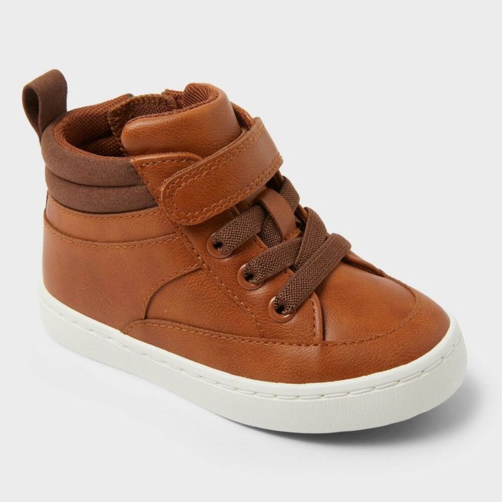 Toddler Aidan Sneaker Boots - Cat & Jack Cognac 6T